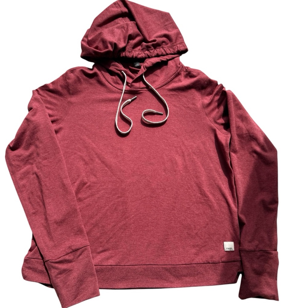 Vuori crop hoodie burgundy XS NWOT